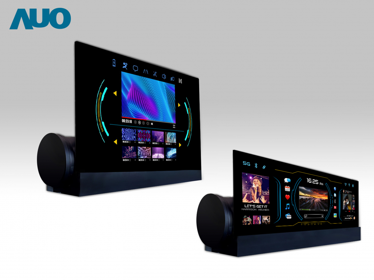 友達14.6吋可捲式Micro LED面板，導入車內資訊、影音娛樂及駕駛安全系統，翻轉智慧移動場域