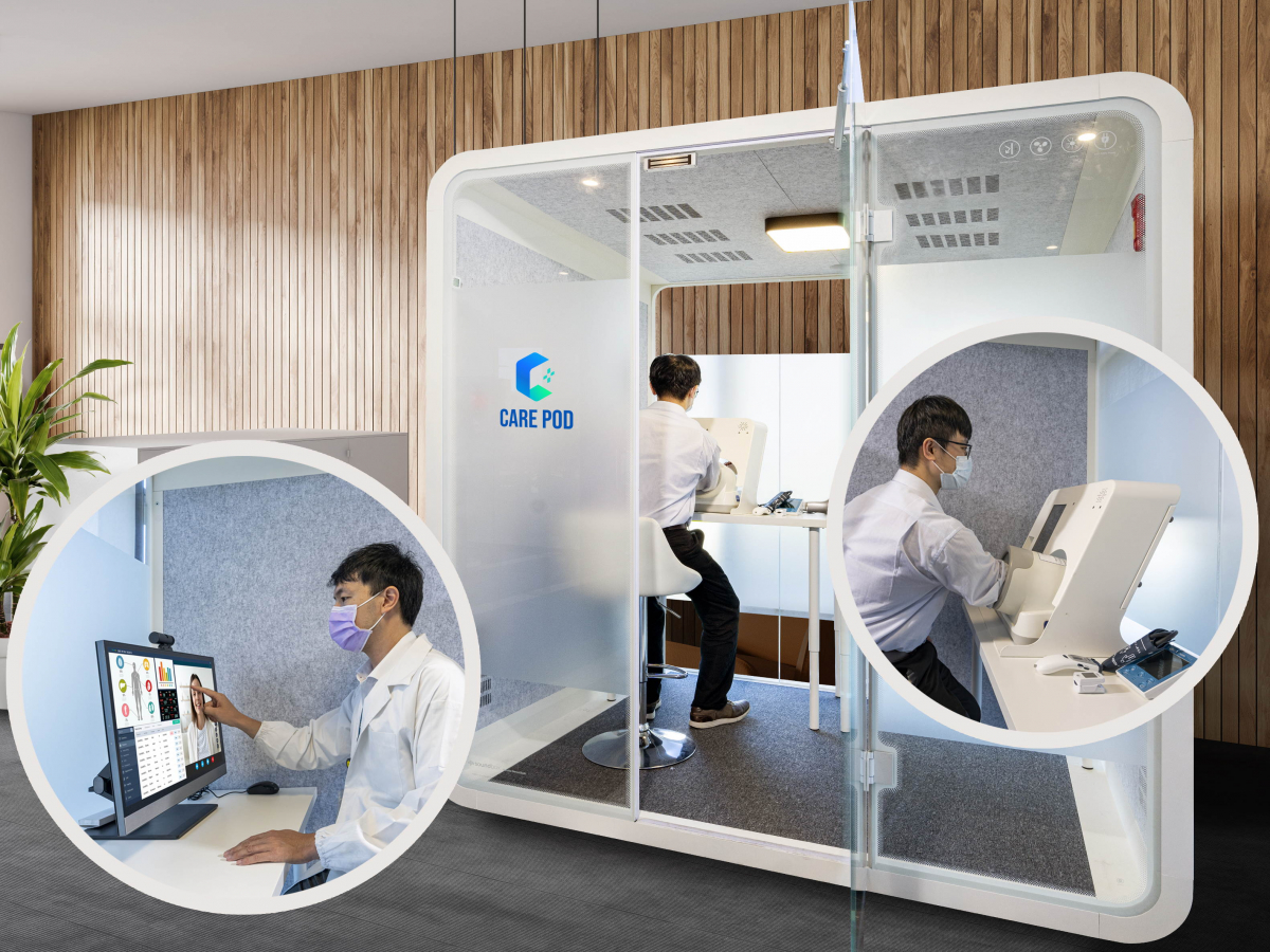 达擎于医疗科技展中展出＂远距诊疗舱＂，以因应医疗数字化及社会高龄化趋势下、复诊及慢性病患等族群对于远距看诊需求逐渐升高所推出的创新整合方案。多功能合一、高隐私性的远距诊疗舱可根据病患端与医师端的不同需求，提供弹性化及客制化功能，节省医生和病患的精力及时间