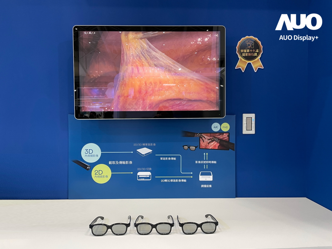 達擎寬視角3D醫療顯示器，協助醫護團隊成員於手術進行時，皆能看到一致性的3D影像，提高溝通效率，使手術更精準、快速完成達擎寬視角3D醫療顯示器，協助醫護團隊成員於手術進行時，皆能看到一致性的3D影像，提高溝通效率，使手術更精準、快速完成