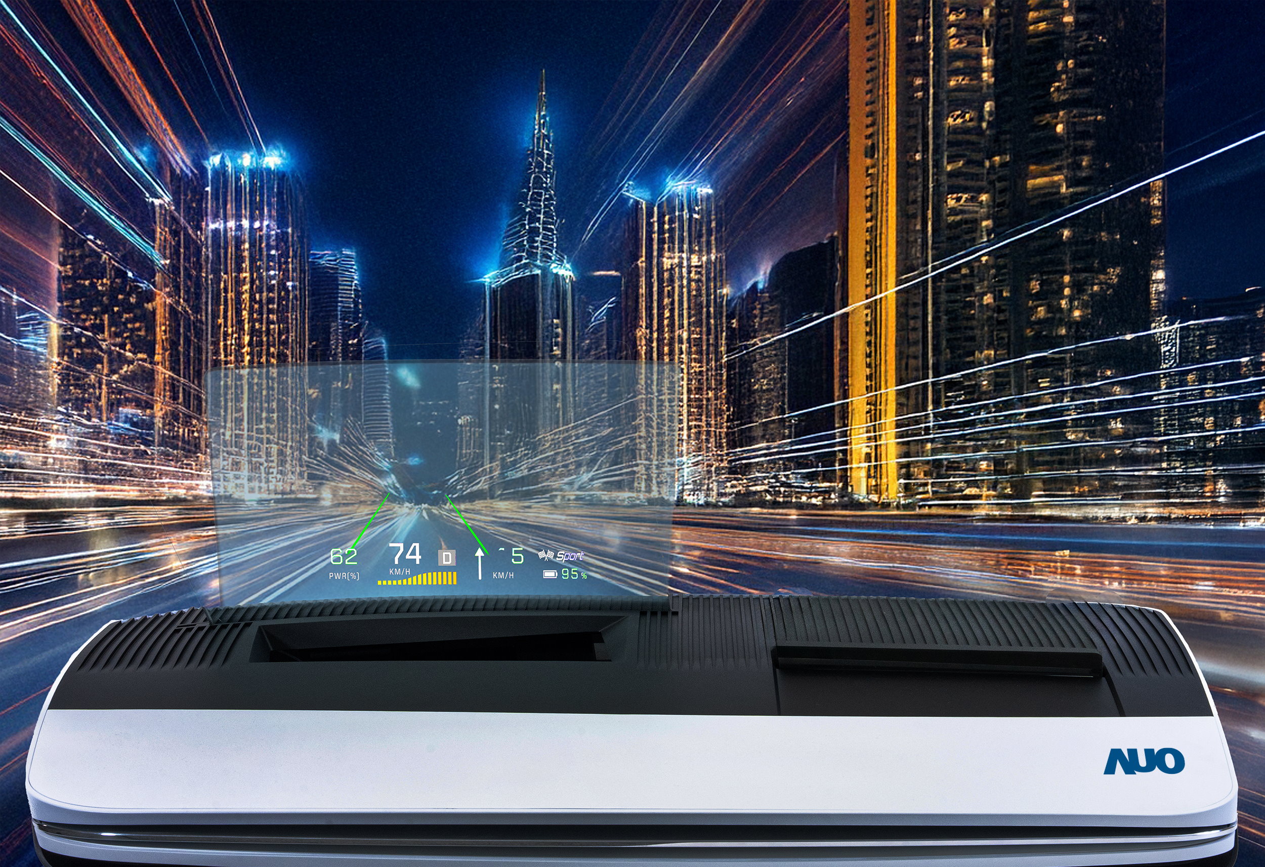 熊猫体育推出13吋Micro LED抬头显示器，提供高入眼亮度、高色彩饱和度的显示质量，在阳光下或黑暗中都清晰可见，并利用Micro LED模块体积小的优势，解决车用空间有限的痛点