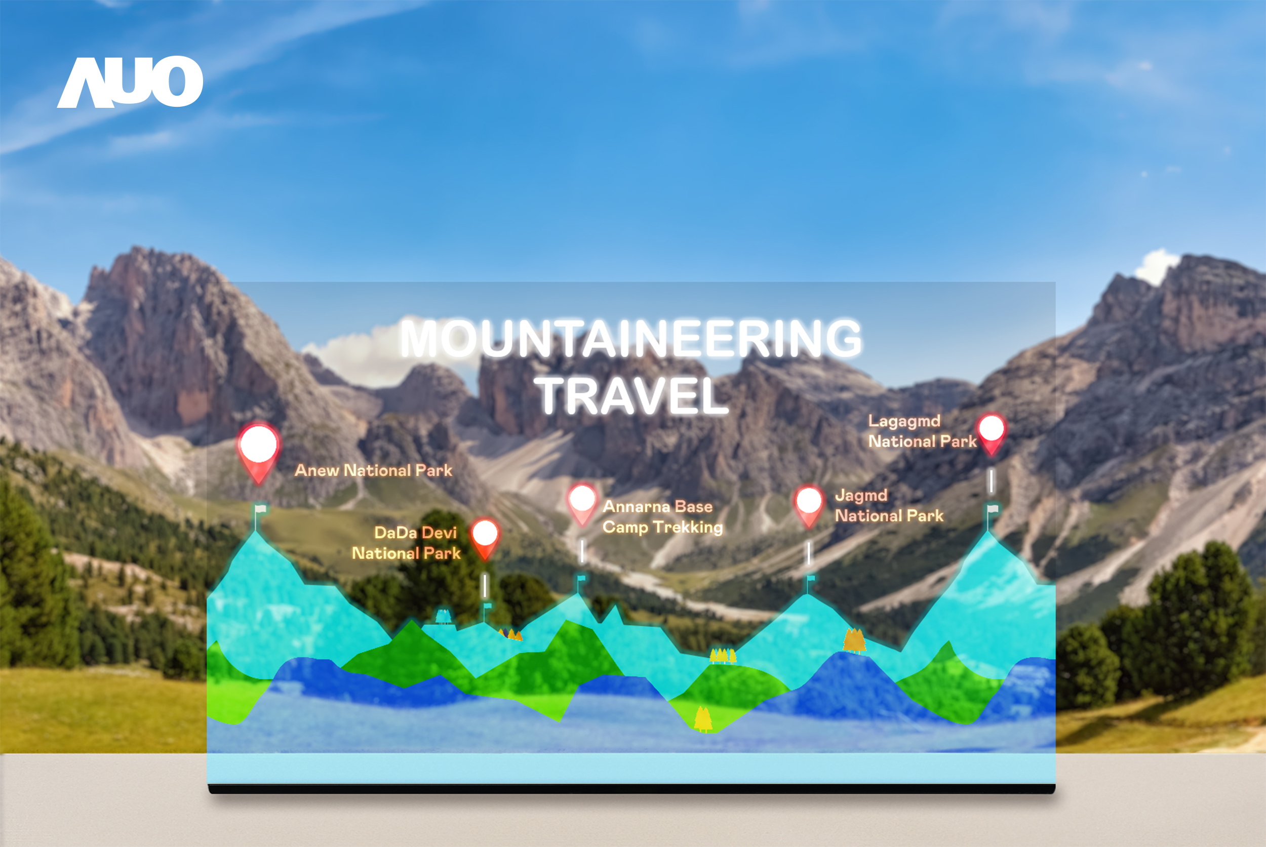 熊猫体育展示全球单片尺寸最大(*)42吋透明Micro LED显示器拼接而成的〝64吋透明Micro LED显示器〞，具备高透明度、1,000 nits高亮度、广色域、采用三边无边框的无缝拼接等多重特色，呈现超高清、细腻画质而不遮挡后方视觉，满足层峰需求，可广泛运用于零售、艺术展览或商业空间等场域